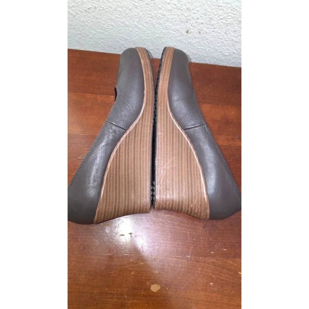 Crocs Women's‎ Brown/Gray Wedge Heels Comfort Shoes Size 9